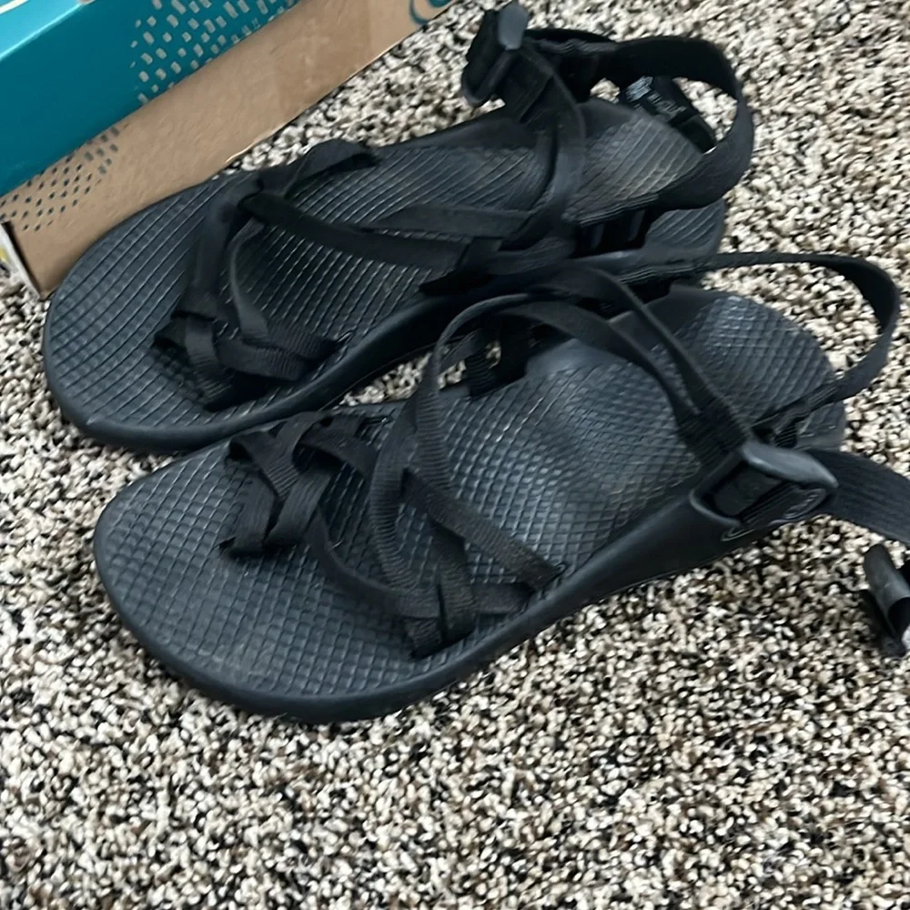 Chaco Black ZX2 Classic Black Sandal, lightly worn
